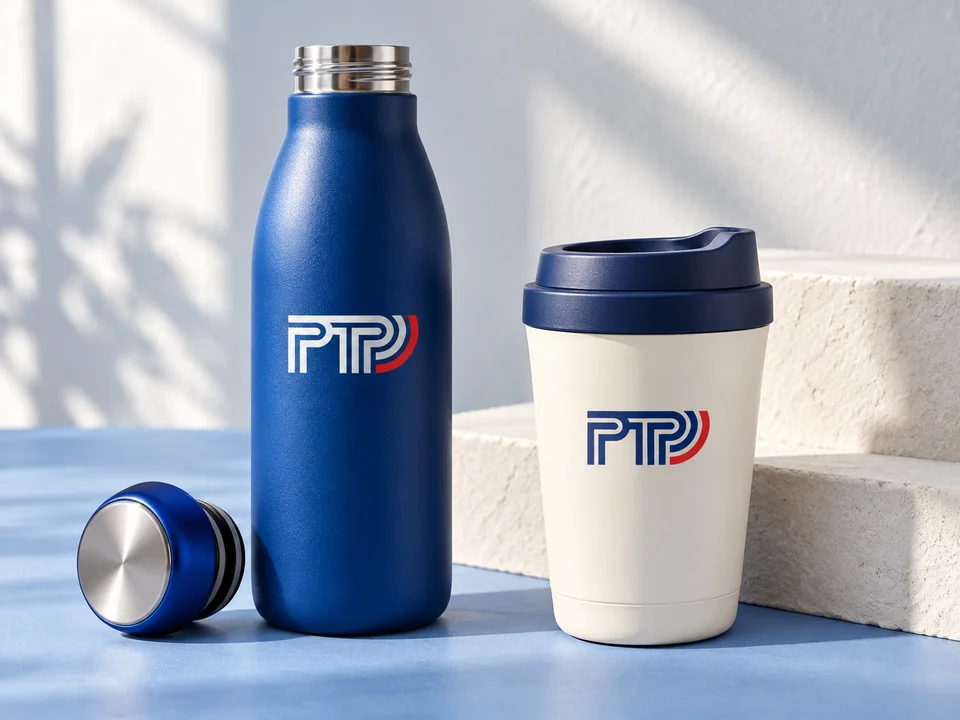 Custom Branded Bottles & Travel Cups — product design presentation